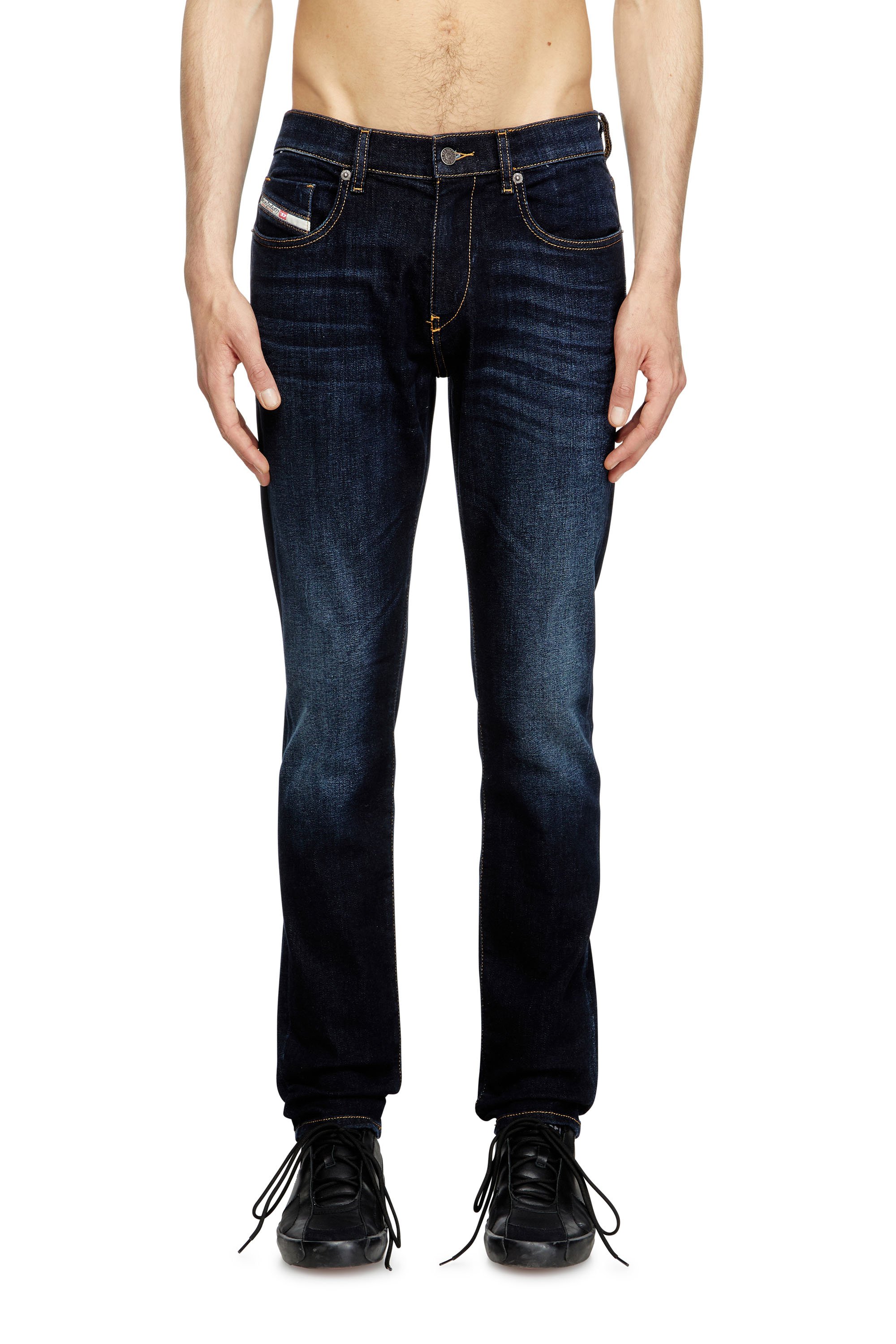 Diesel - Man's Slim Jeans 2019 D-Strukt 009ZS, Dark Blue - 2